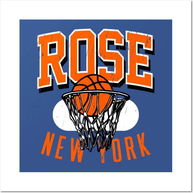 Vintage New York 90s Basketball Wall Art by funandgames